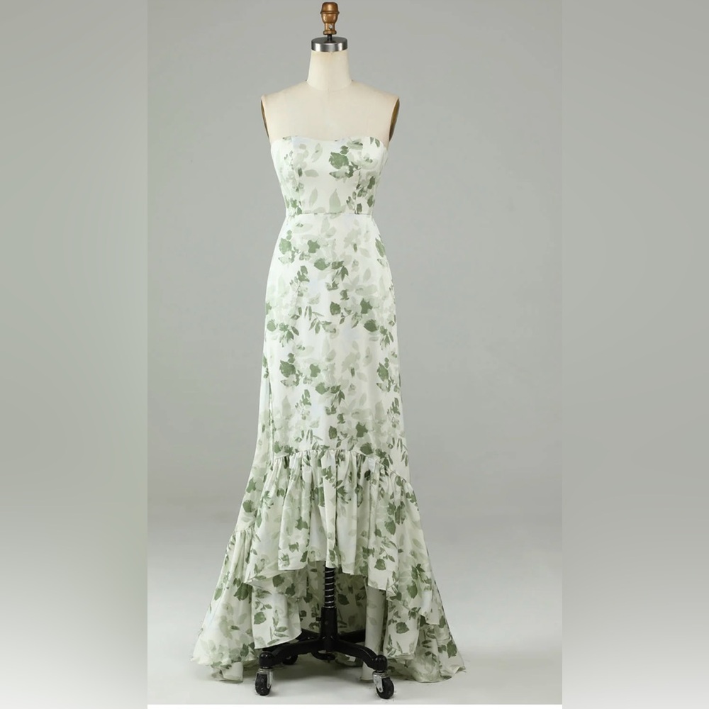 Beautiful A Symmetrical strapless dress. Size 10. Never been worn.